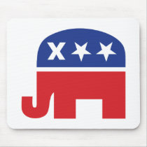 Dead Republican Elephant Mousepads