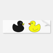 Dead Rubber Duck Mourned by Crying Rubber Duck Bumper Stickers