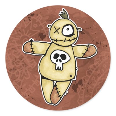 dead said fred round stickers by cfkaatje