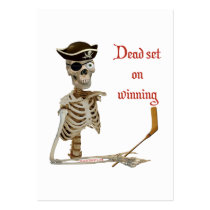 Dead Set Hockey Pirate Business Card