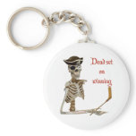 Dead Set Hockey Pirate Keychain