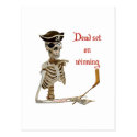 Dead Set Hockey Pirate Postcards