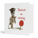 Dead Set Pirate Ping Pong 3 Ring Binders