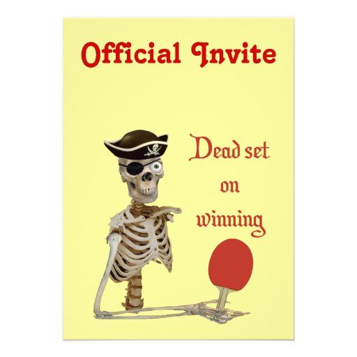 Dead Set Pirate Ping Pong Announcement