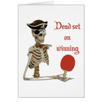 Dead Set Pirate Ping Pong Card