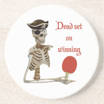 Dead Set Pirate Ping Pong Beverage Coasters