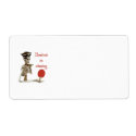 Dead Set Pirate Ping Pong Custom Shipping Labels