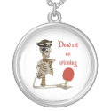 Dead Set Pirate Ping Pong Necklace