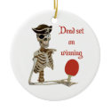 Dead Set Pirate Ping Pong Ornaments