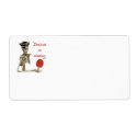 Dead Set Pirate Ping Pong Shipping Labels