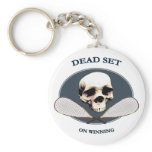 Dead Set Pirate Racquetball Key Chain