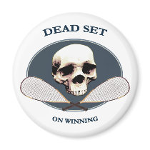 Dead Set Pirate Racquetball Refrigerator Magnet