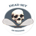 Dead Set Pirate Racquetball Sticker