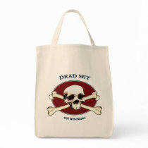 Dead Set Pirate Skull Canvas Bag