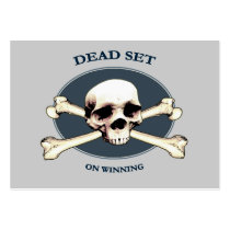 Dead Set Pirate Skull Business Card Template