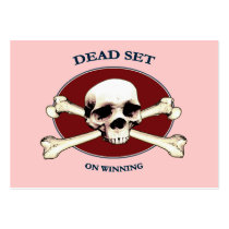 Dead Set Pirate Skull Business Cards