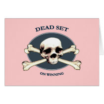 Dead Set Pirate Skull Card