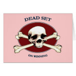 Dead Set Pirate Skull Greeting Card