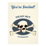 Dead Set Pirate Skull Invitation