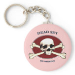 Dead Set Pirate Skull Key Chain