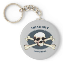 Dead Set Pirate Skull Keychains