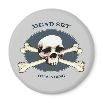 Dead Set Pirate Skull Magnet