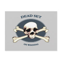 Dead Set Pirate Skull Postcards