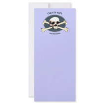Dead Set Pirate Skull Customized Rack Card