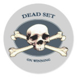 Dead Set Pirate Skull Sticker