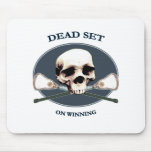 Dead Set Skull Lacrosse Mouse Pads