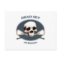 Dead Set Skull Lacrosse Postcards