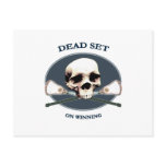 Dead Set Skull Lacrosse Postcards
