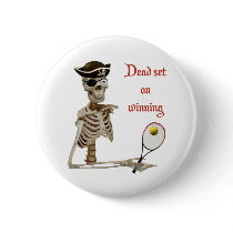 Dead Set Tennis Pirate Pins