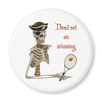 Dead Set Tennis Pirate Magnets