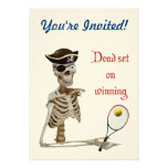 Dead Set Tennis Pirate Personalized Invites