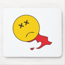 Dead Smiley Face mousepads by doonidesigns Dead Smiley Face mousepads
