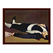 Dead Toreador By Manet Edouard Postcard