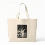 Dead Tree Black and White Photograph Canvas Bags