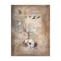Dead tree dark art post cards