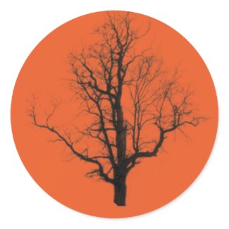 Dead Tree for Halloween sticker