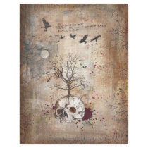 Dead tree on skull dark art Flyer