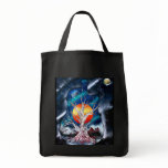 Dead tree red mountains yellow planet space bags