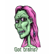 Deadgirl-grn, Got brains? t-shirts by jiveafro Deadgirl-grn, Got brains? t-shirts