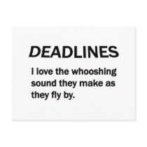 DEADLINES POSTCARD