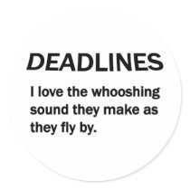 DEADLINES STICKER