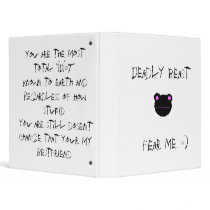 deadly 3 ring binders