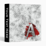 Deadly Design Monogram Letter A 3 Ring Binder