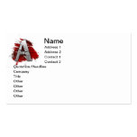 Deadly Design Monogram Letter U Business Cards