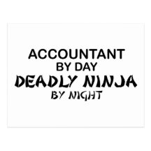 Deadly Ninja by Night - Accountant Post Card