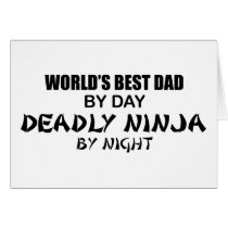 Deadly Ninja by Night - Best Dad cards